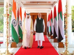 Dubai Crown Prince Gifts Replica Of His Grandfather's Traditional Cloak To PM Modi Dubai Crown Prince Gifts Replica Of His Grandfather's Traditional Cloak To PM Modi