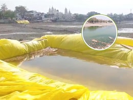 Jabalpur: हनुमानताल में नहीं है पानी, जवारा विसर्जन के लिए बनाए गए तीन अस्थायी कुंड