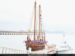Navy Inducts Traditionally Built Stitched Ship, A Recreation Of 5th Century Vessel Navy Inducts Traditionally Built Stitched Ship, A Recreation Of 5th Century Vessel