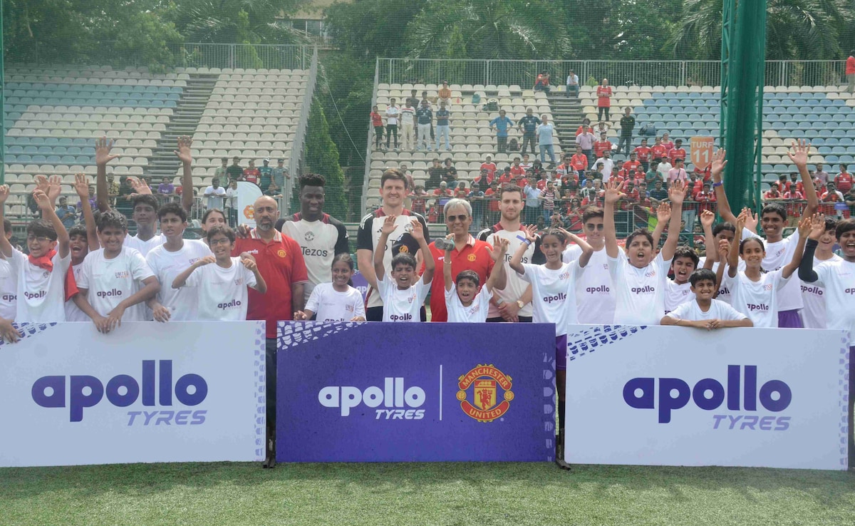 Manchester United Players Harry Maguire, Andre Onana, Diogo Dalot Visit India For Grassroots Football Initiative