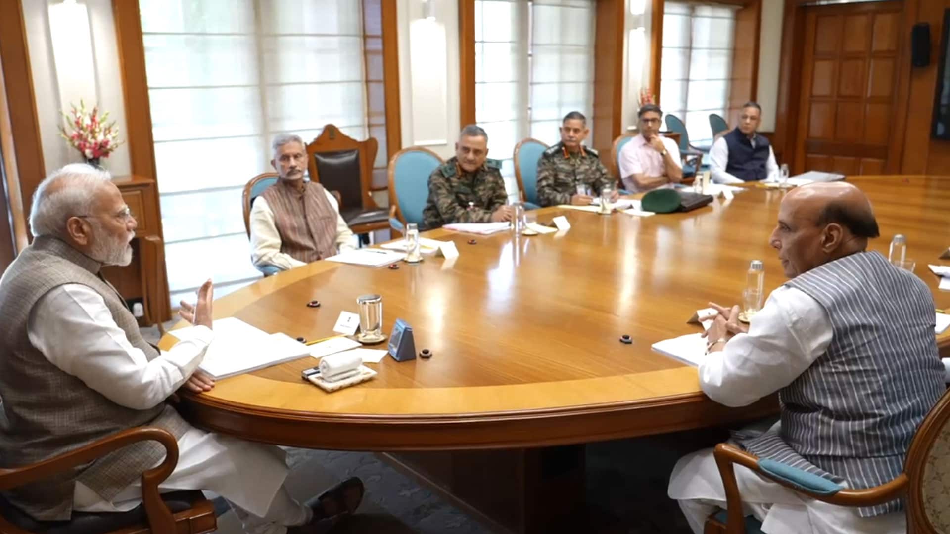 High-Level Meet At PM Modi's Residence, CDS, 3 Service Chiefs Present
