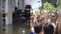 Ghaziabad Society Basement Flooded Due To Damaged Drain, Residents Hold Protest