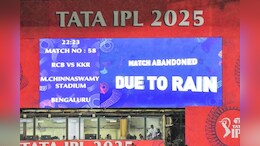RCB vs KKR :&nbsp;&nbsp;बारिश की भेंट चढ़ा ये अहम मुकाबला,&nbsp;पिछली बार की चैंपियन केकेआर प्लेऑफ की दौड़ से बाहर