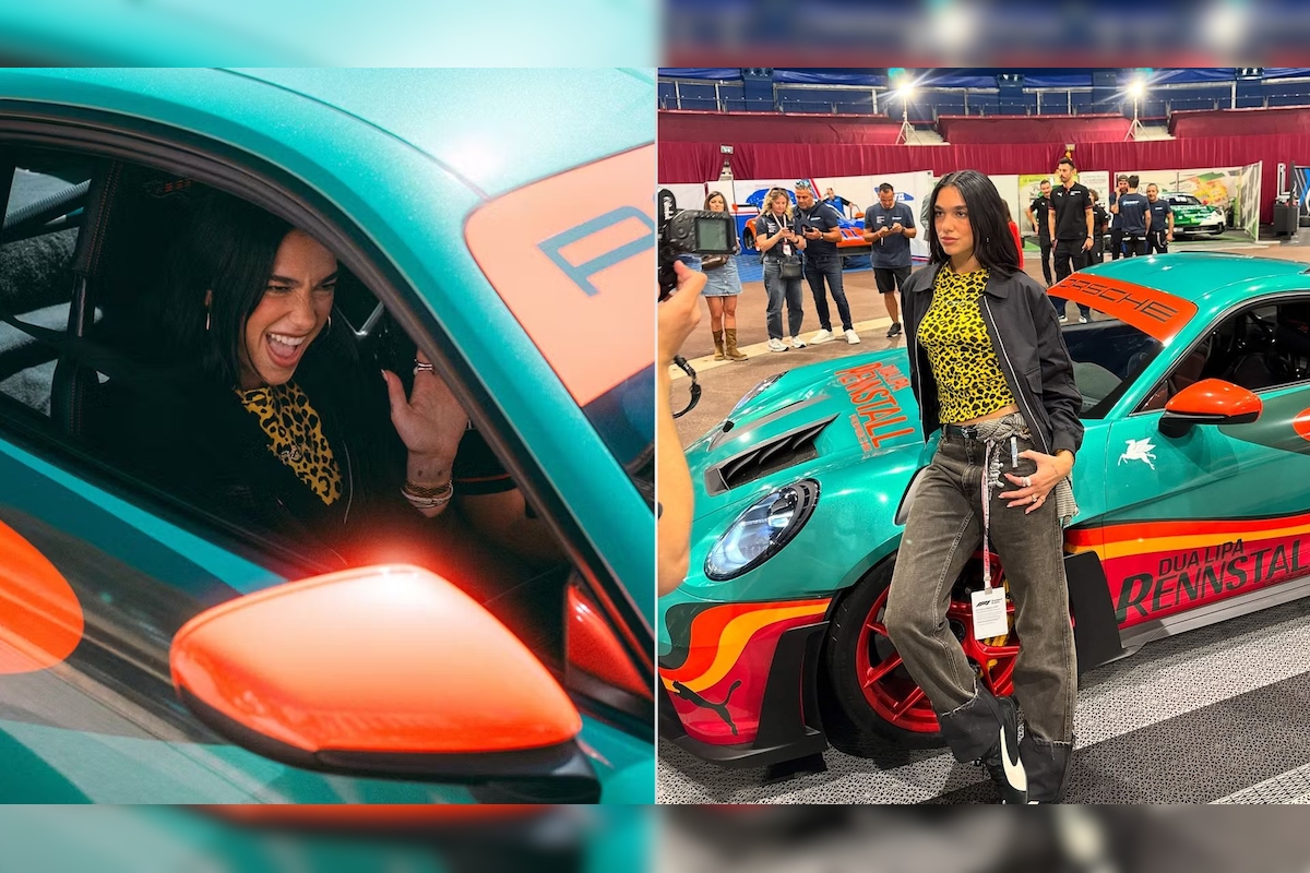 Dua Lipa Unveils Custom Porsche 911 GT3 RS At Monaco GP; Check Pics