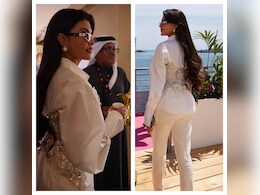 Cannes Film Festival: Jacqueliene Fernandez Makes A Lasting Impression In A White Chic Pantsuit Cannes Film Festival: Jacqueliene Fernandez Makes A Lasting Impression In A White Chic Pantsuit