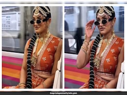 Watch: Indian Woman Turns Heads As She Shows Off Lehenga On Paris Train Watch: Indian Woman Turns Heads As She Shows Off Lehenga On Paris Train