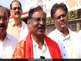 ISRO Chief Offers Prayers At Tirumala Shrine Ahead Of Satellite Launch Mission ISRO Chief Offers Prayers At Tirumala Shrine Ahead Of Satellite Launch Mission