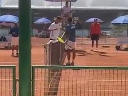 Pakistan Tennis Player's Abject Behaviour After Loss to India In U16 Davis Cup Sparks Outrage. Video