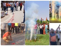 कहीं पटाखे, तो कहीं जयकारे.... पाकिस्तान पर एयरस्ट्राइक के बाद हो रहा भारत के शौर्य को सलाम