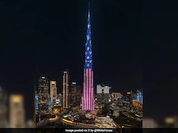Trump Secures $200 Billion UAE Deals, Burj Khalifa Glows Up In US Flag Colours