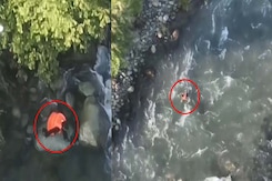 Video: Man Alleged To Have Helped Terrorists In J&K Jumps Into River, Drowns Video: Man Alleged To Have Helped Terrorists In J&K Jumps Into River, Drowns