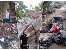 उड़ी छत, बह गईं स्कूटी-बाइकें, रुद्रप्रयाग का आंधी-तूफान और तेज बारिश से बुरा हाल, गदेरे भी उफान पर