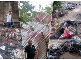 उड़ी छत, बह गईं स्कूटी-बाइकें, रुद्रप्रयाग का आंधी-तूफान और तेज बारिश से बुरा हाल, गदेरे भी उफान पर