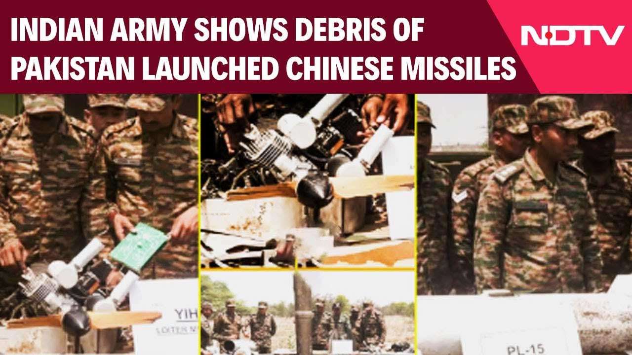 Indian Army Shows Debris Of Pakistan Launched Chinese Missiles