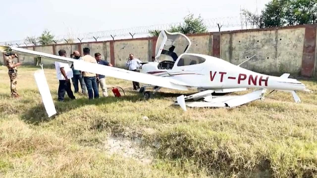 Trainer Aircraft Hits Boundary Wall Of UP's Aligarh Airport, Pilot Safe