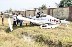 Trainer Aircraft Hits Boundary Wall Of UP's Aligarh Airport, Pilot Safe Trainer Aircraft Hits Boundary Wall Of UP's Aligarh Airport, Pilot Safe