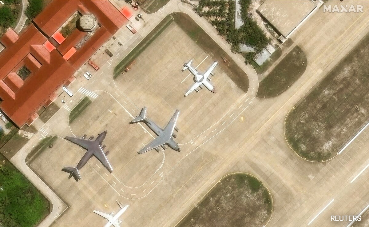 Хонконг Satellite imagery shows China landed two of its most