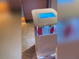 Watch: Video Of KFC Delivery By Robot In China Hotel Leaves Internet In Awe