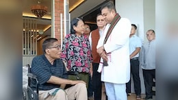 BJP's Sambit Patra Meets Party MLAs, Ex Chief Minister In Manipur
