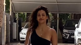 Aisha Sharma Slays A Post Workout Look In A Charcoal Grey Cutout Jumpsuit