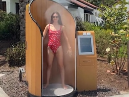 Viral Video Shows How Automated "Sunscreen Booth" At Resort Works, Internet Has Mixed Reactions Viral Video Shows How Automated "Sunscreen Booth" At Resort Works, Internet Has Mixed Reactions