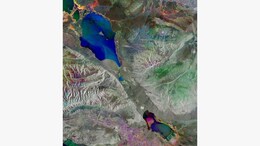 Picture From Space Captures Multicoloured Lake Alakol In Kazakhstan