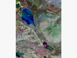 Picture From Space Captures Multicoloured Lake Alakol In Kazakhstan Picture From Space Captures Multicoloured Lake Alakol In Kazakhstan