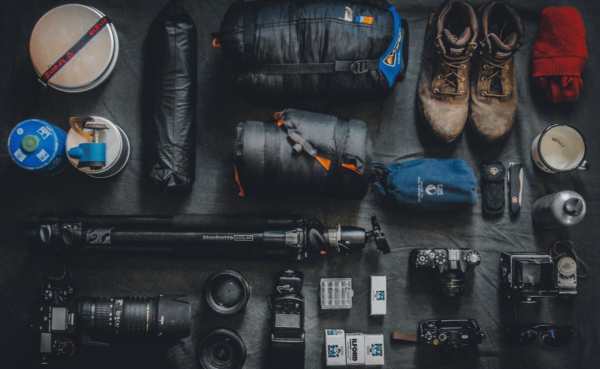 Camping gear. Photo: Unsplash