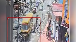 बाणगंगा चौराहा पर हुई दुर्घटना पर एक्शन, स्कूल बस चालक और मालिक पर FIR; RTO का अफसर हुआ निलंबित