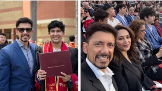 माधुरी दीक्षित के बेटे अरिन हुए ग्रेजुएट,  लॉस एंजिल्स के इस यूनिवर्सिटी से ली डिग्री, पापा डॉ. नेने ने शेयर की तस्वीरें तो फैंस ने दिया यूं रिएक्शन