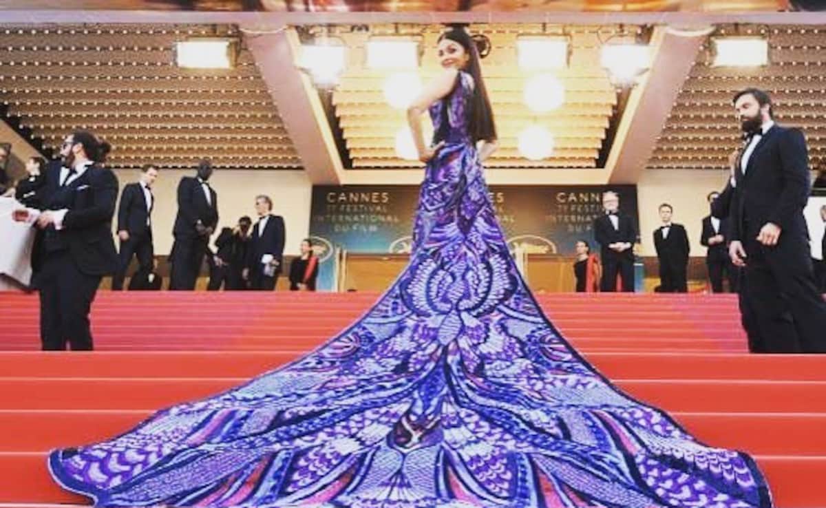 Aishwarya Rai in the butterfly gown. Photo: Instagram/aishwaryaraibachchan_arb