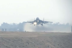 Indian Air Force Fighter Jets Land On Ganga Expressway Indian Air Force Fighter Jets Land On Ganga Expressway