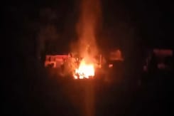 Indian Air Defence Units Strike Down Two Pakistani Drones In Naushera As Pak Hits Civilian Areas Indian Air Defence Units Strike Down Two Pakistani Drones In Naushera As Pak Hits Civilian Areas