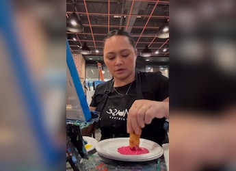 Watch: Woman's Amusing 'Accidental' Snack At Sip-And-Paint Outing Gets Over 70 Million Views Watch: Woman's Amusing 'Accidental' Snack At Sip-And-Paint Outing Gets Over 70 Million Views