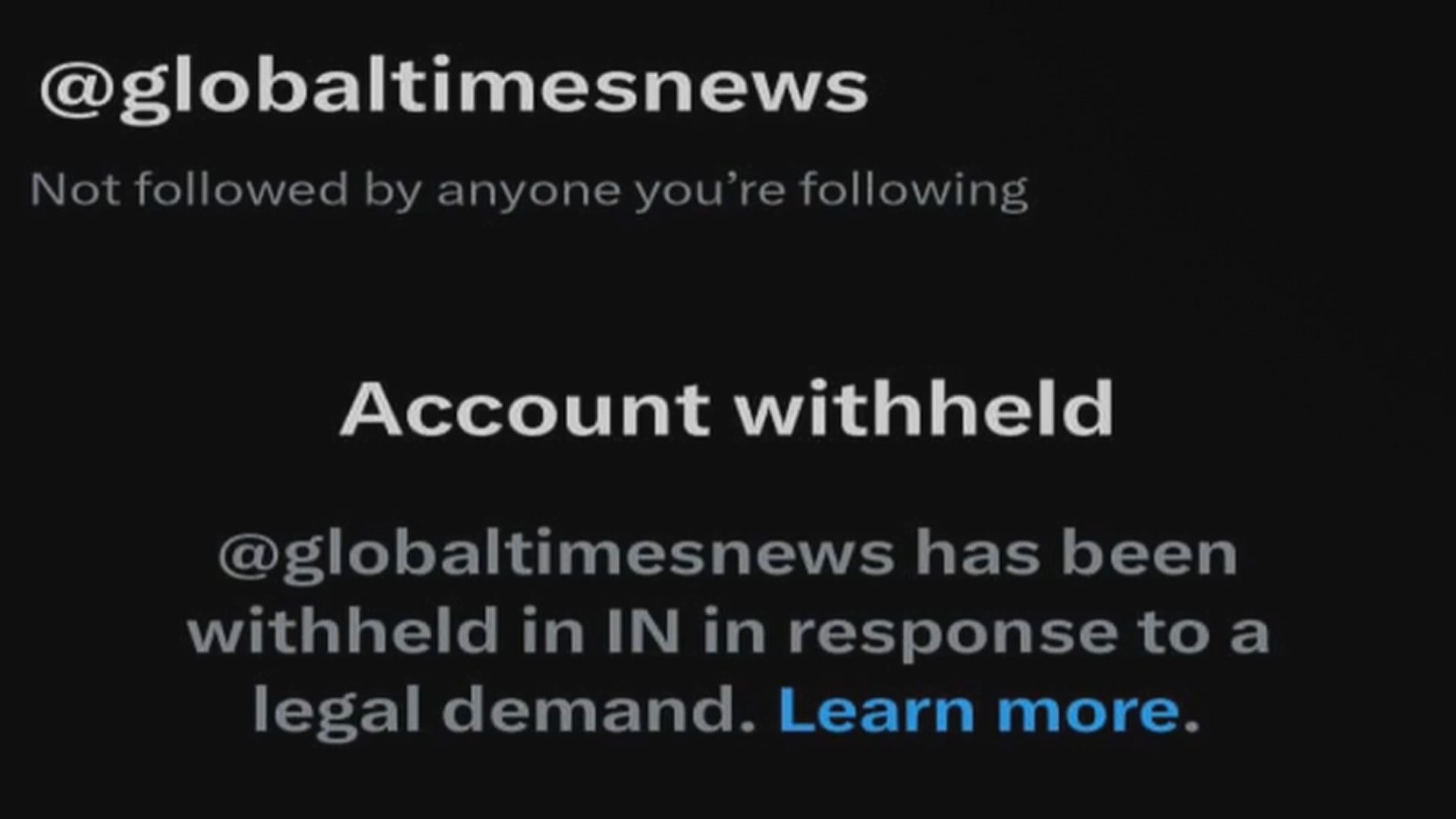 India Blocks Chinese State Media Global Times' X Account Over Disinformation