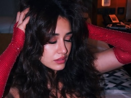 Disha Patani Exudes Elegance In An All Red Embellished <i>Lehenga</i>