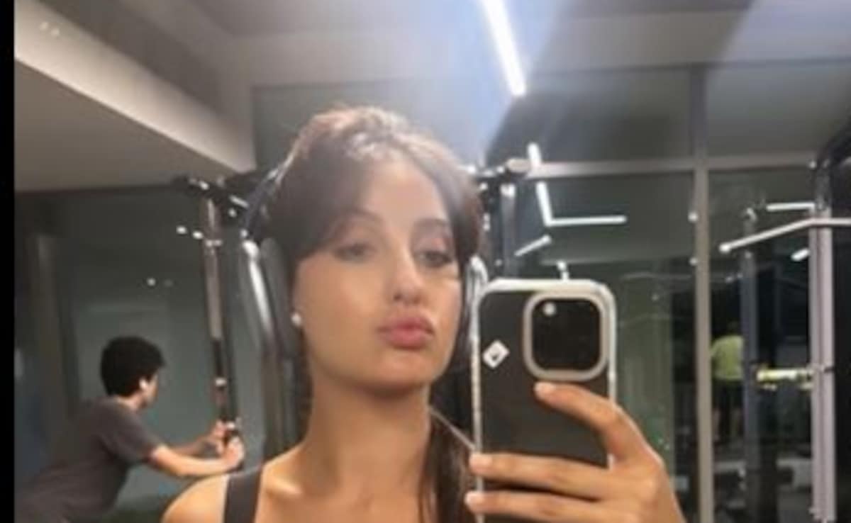 Nora Fatehi keeps it stylish at the gym. Screenshot: Instagram/norafatehi Nora Fatehi keeps it stylish at the gym. Screenshot: Instagram/norafatehi