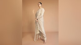 Deepika Padukone Exudes Elegance In A Beige Embroidered Kurta Set At WAVE Summit 2025