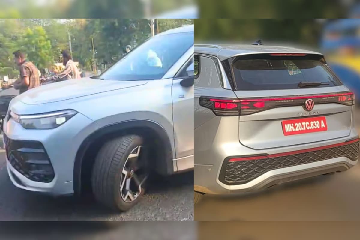 Volkswagen Tayron has been spotted testing in India Volkswagen Tayron has been spotted testing in India