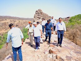 Rajasthan: रणथम्भौर दुर्ग की क्षतिग्रस्त दीवार देखकर शेखावत ने अधिकारियों को दिए निर्देश