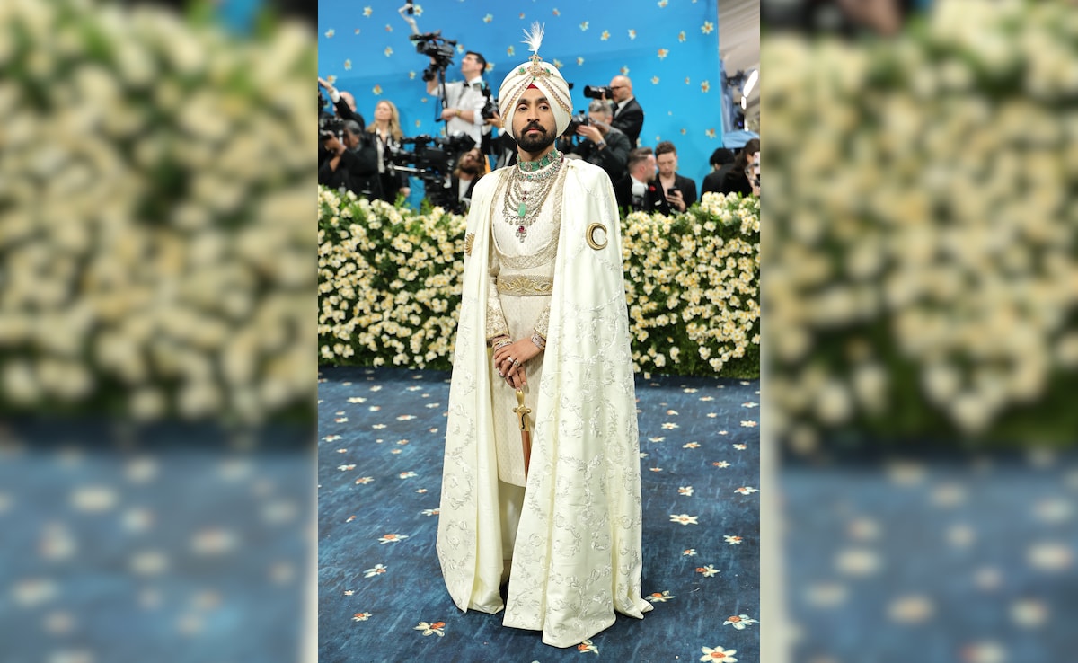 Met Gala carpet was made in Kerala. Photo: AFP Met Gala carpet was made in Kerala. Photo: AFP