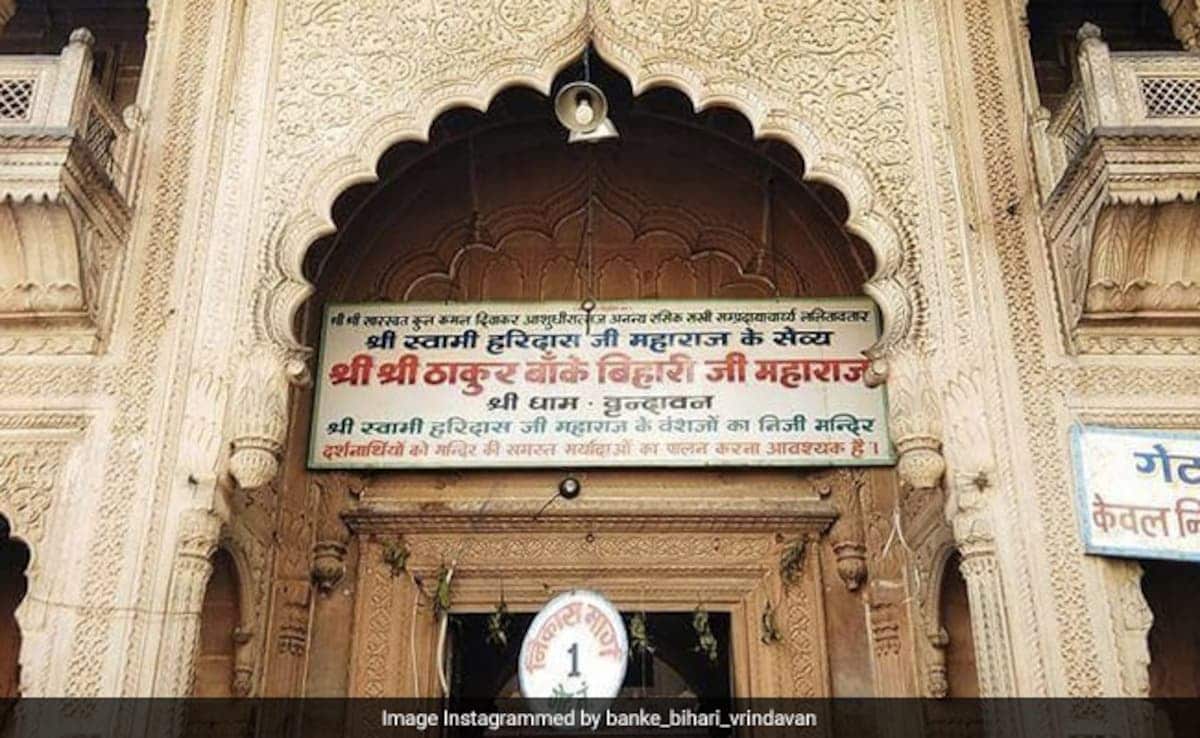 Avoid Visiting Banke Bihari Till January 5: Vrindavan Temple Management