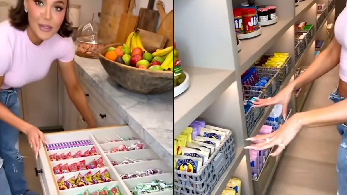 Khloe Kardashian Gives A Pantry Tour: Unlimited Snacks, Snow Cone Machine, And More