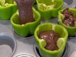 Woman Bakes Chocolate Cupcakes In Bell Peppers, Internet Cannot Digest The Idea Woman Bakes Chocolate Cupcakes In Bell Peppers, Internet Cannot Digest The Idea