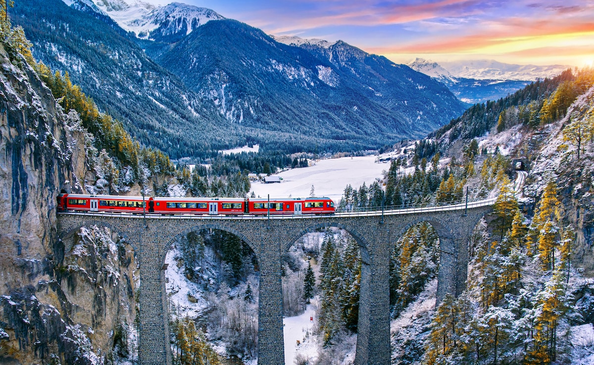 The Glacier Express. Photo: iStock The Glacier Express. Photo: iStock