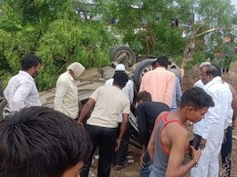 Chhatrapati Sambhajinagar : भरधाव कार उलटली,  दोन वर्षांच्या चिमुकलीसह दोघांचा मृत्यू