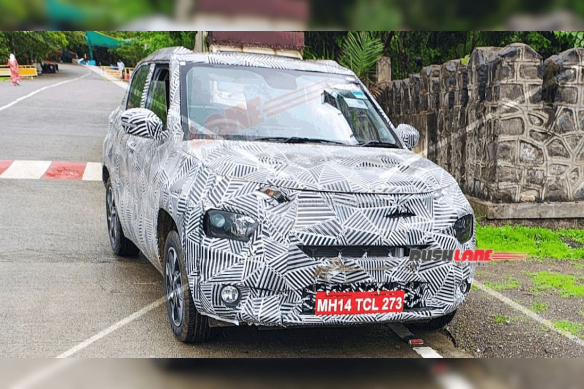 Tata Punch facelift spied testing