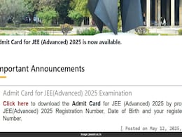 JEE Advanced 2025 Admit Card Out, Here's Direct Link To Download JEE Advanced 2025 Admit Card Out, Here's Direct Link To Download