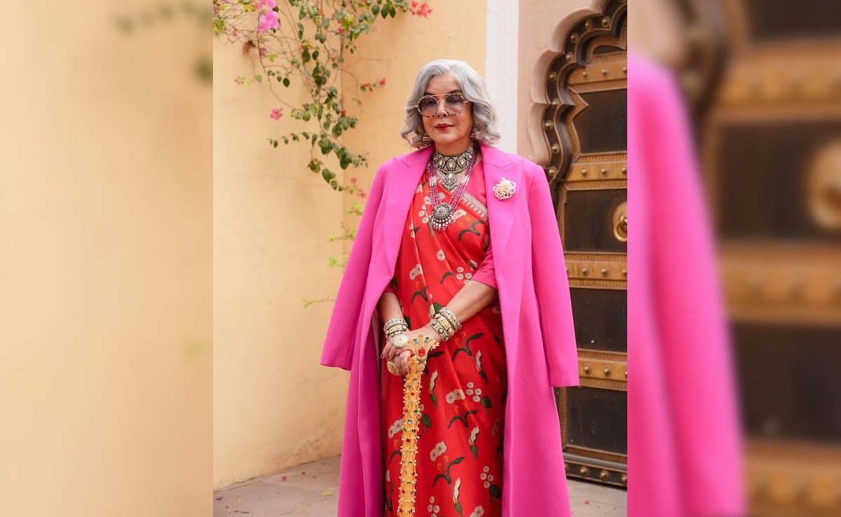 Zeenat Aman in a Masaba outfit. Photo: Instagram/thezeenataman Zeenat Aman in a Masaba outfit. Photo: Instagram/thezeenataman