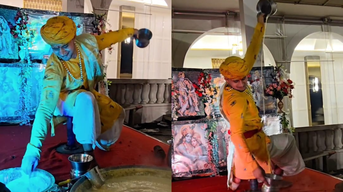 "Poetry In Motion" - Man's Stylish Badam Milk 'Performance' Wows Internet